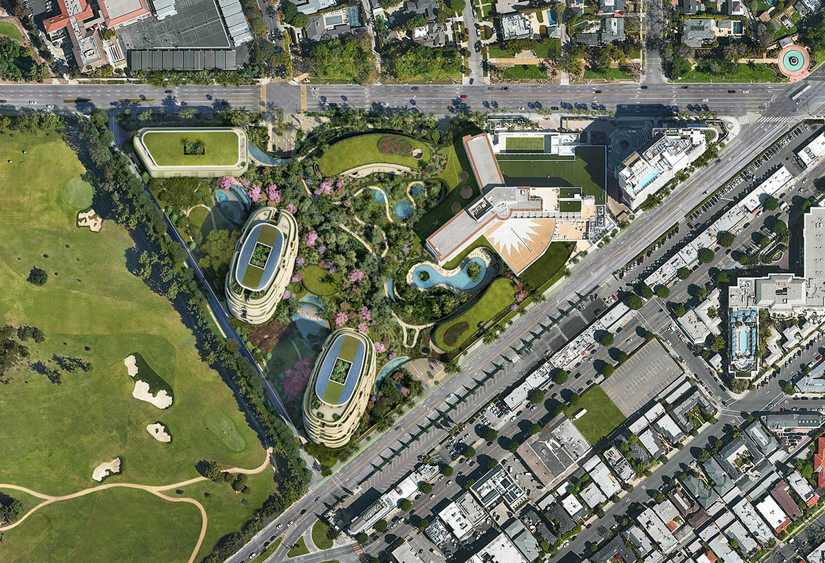 Foster + Partners designs One Beverly Hills with sinuous lines and lush botanical gardens