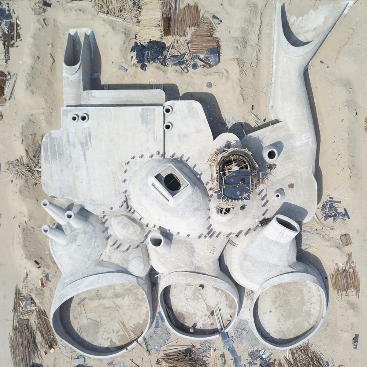 OPEN Architecture releases updated images and details for cell-like Dune Art Museum in China