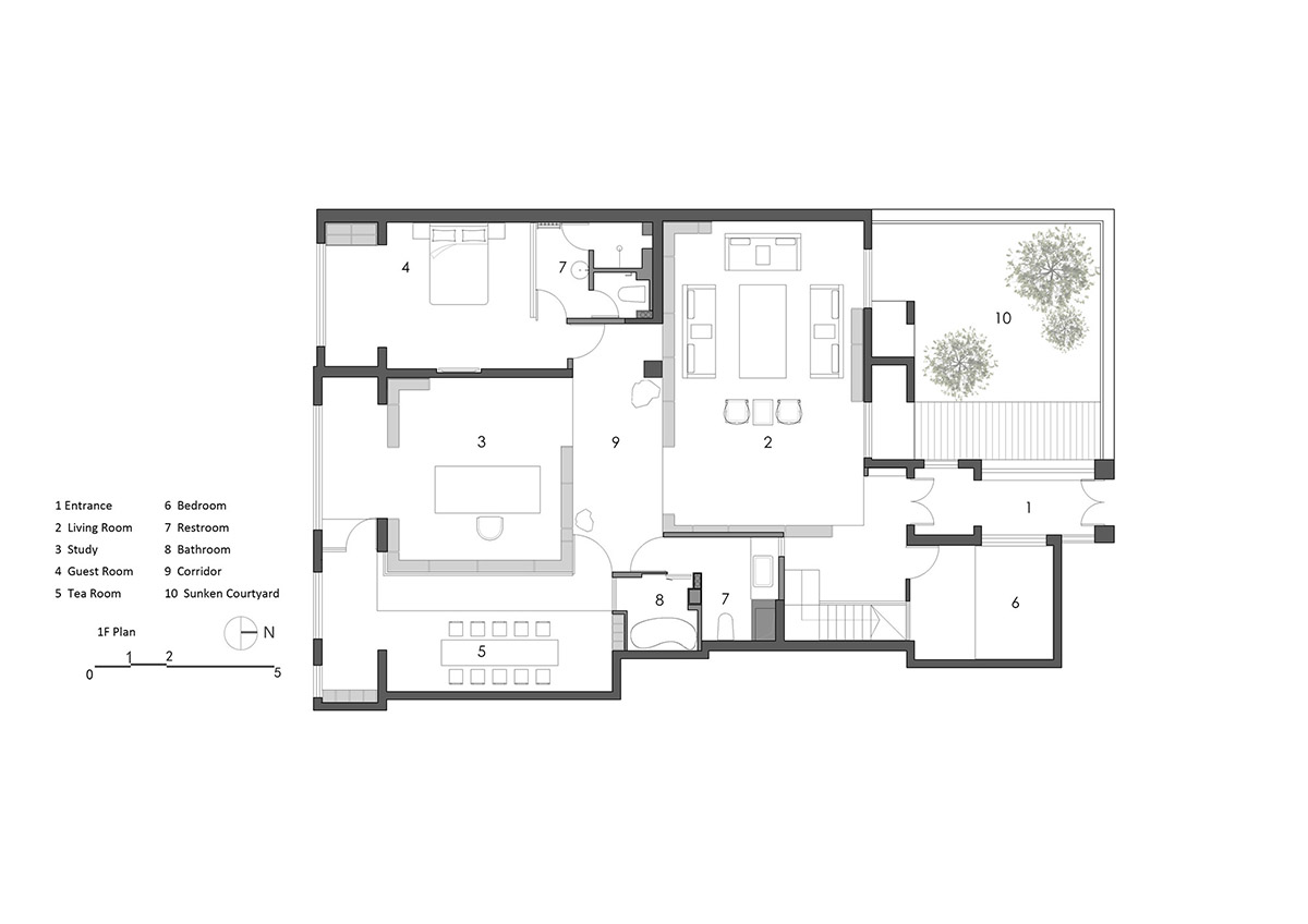 ARCHSTUDIO removes boundaries of spaces with numerous bamboo strips in Haitang Villa