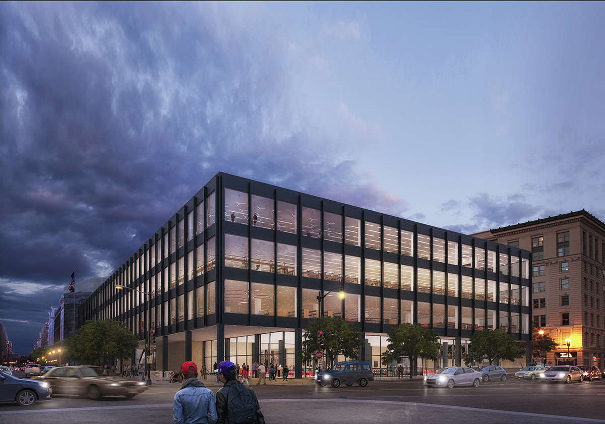 Mecanoo offers fly-through preview of Martin Luther King Jr. Memorial Library in Washington DC