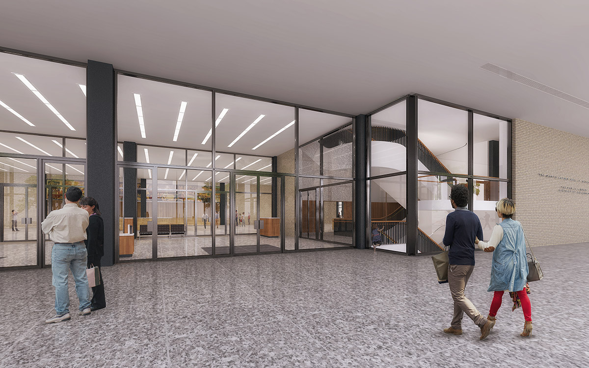 Mecanoo offers fly-through preview of Martin Luther King Jr. Memorial Library in Washington DC