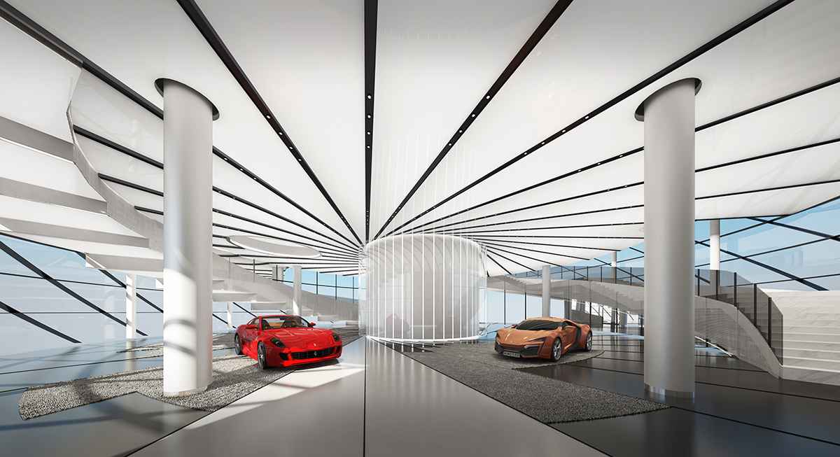 A Spiral Textile Center by Studio ATAH Adopts the Concept of Weaving