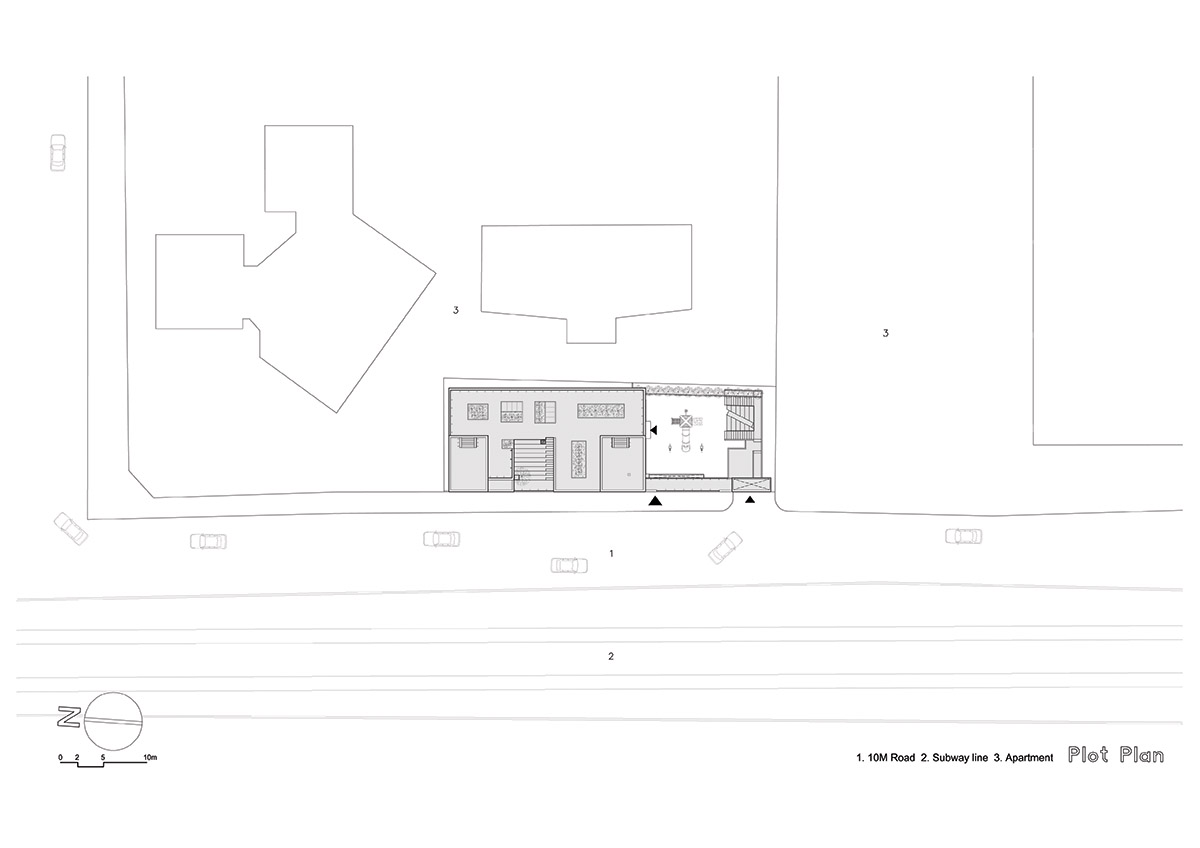 IROJE KHM Architects completed tetris-looking Nursery in South Korea