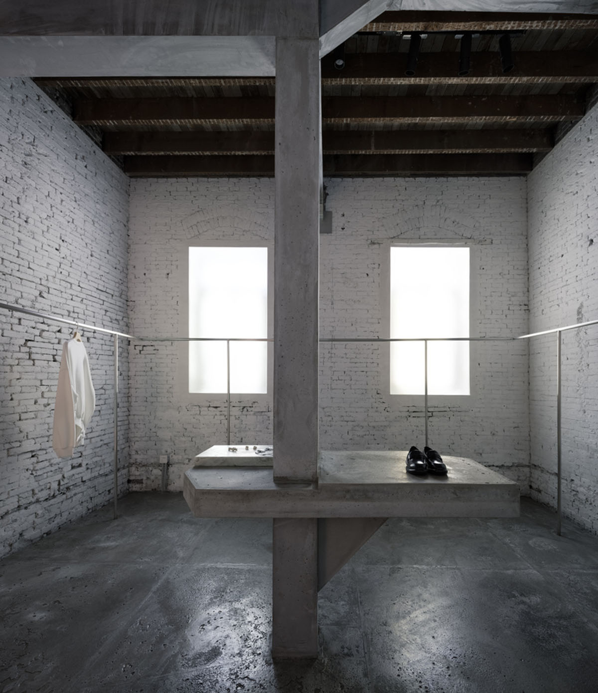 Atelier tao+c converts old residence into a store with free standing elements in Shanghai 