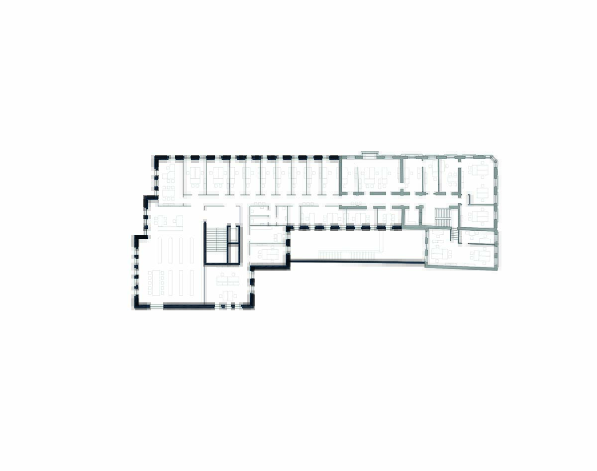 JSWD extends 1960s town hall with interlocking structures and perforated façade in Germany 