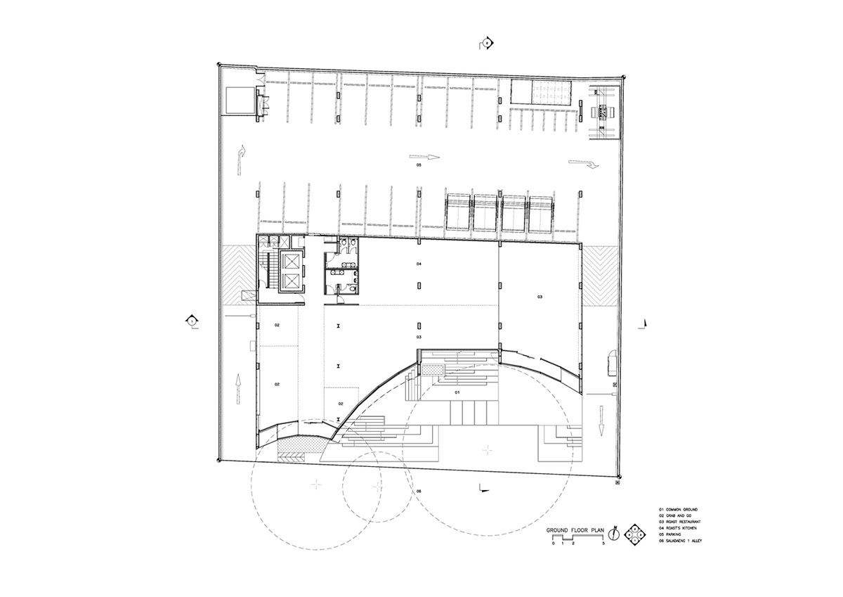 Department of ARCHITECTURE built pavilion with red transparent corrugated sheets for its roof