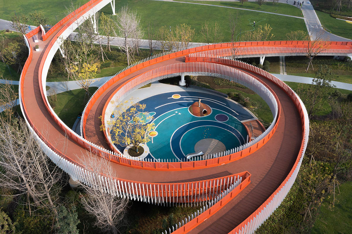 Atelier-Sizhou completes Dong‘an Lake Sports Park Bridge in Chengdu