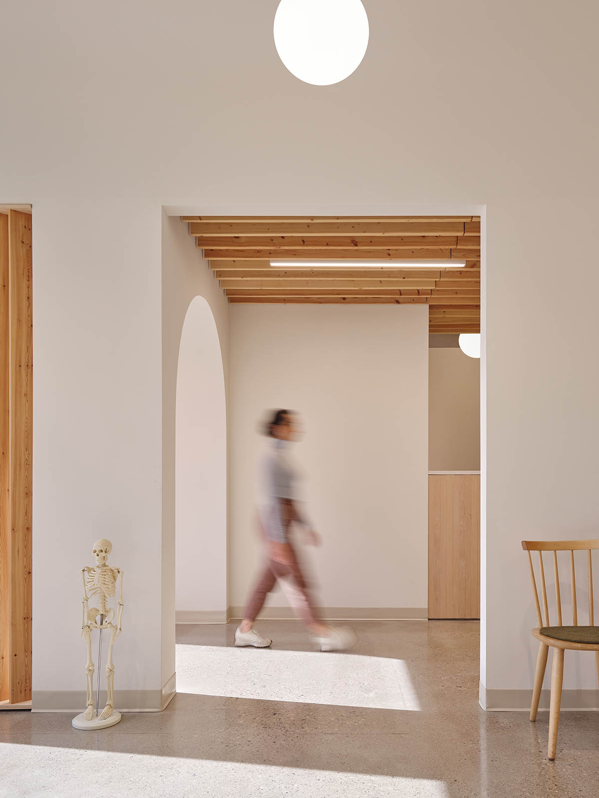 Medical clinic designed by Fonseka Studio creates a light, warm, and uplifting atmosphere in Ontario