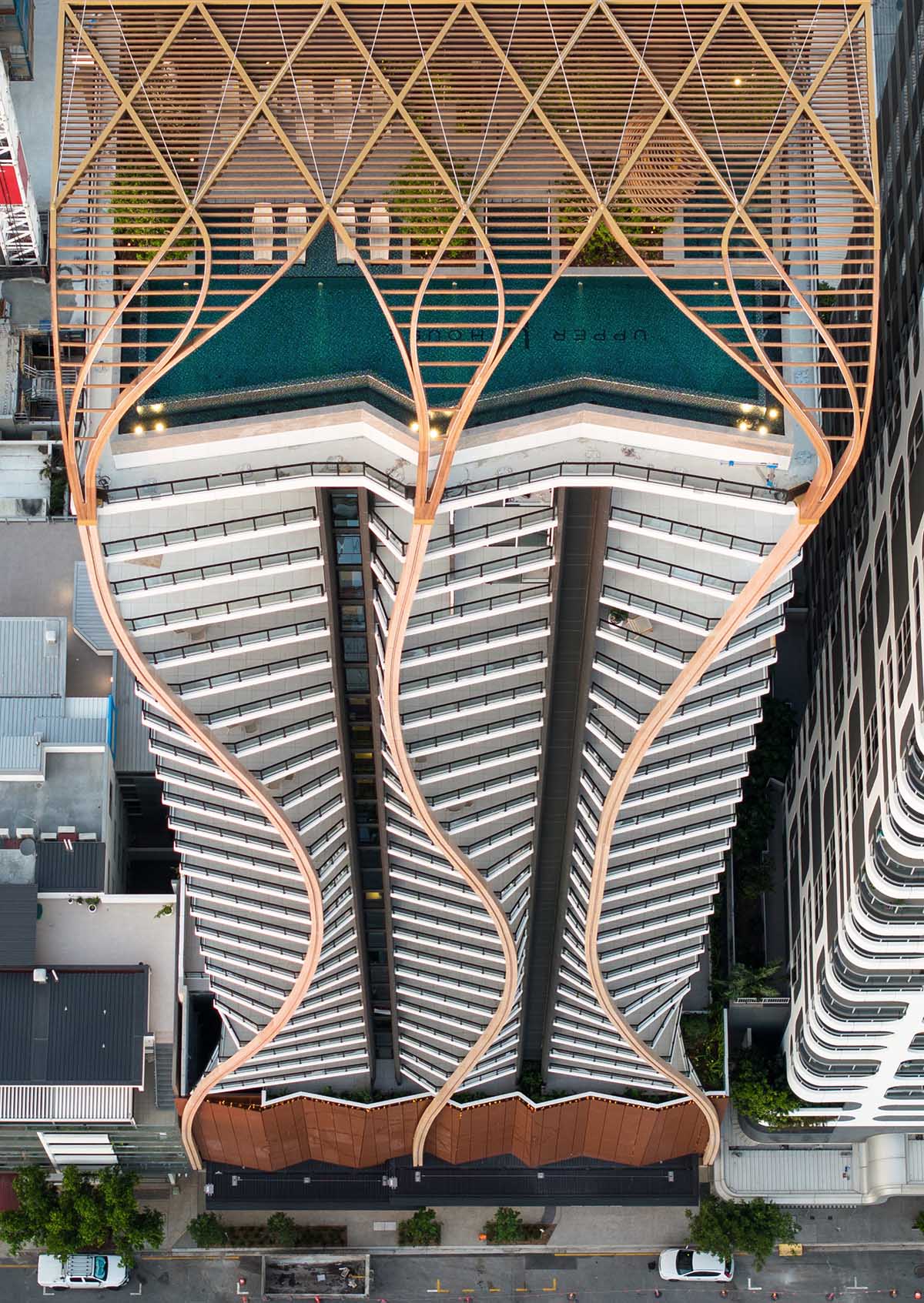 Koichi Takada Architects completes skyscraper featuring organic and meandering façade in Brisbane