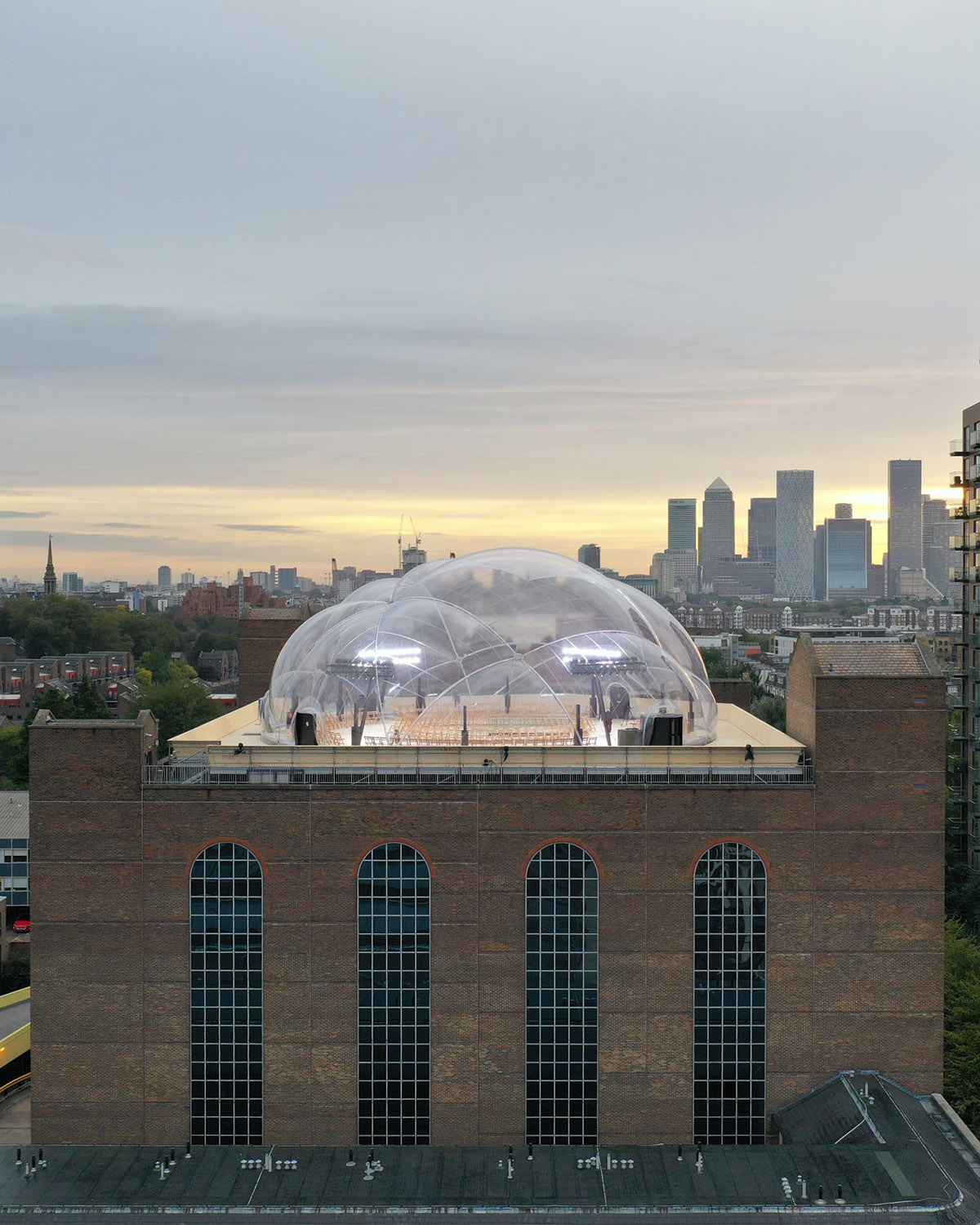 Smiljan Radić creates transparent bubble for Alexander McQueen's show in London