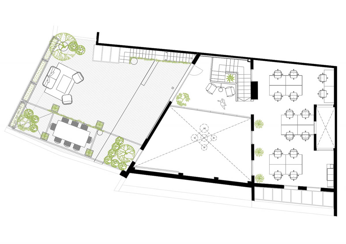 Cosybarcelona converts former cereal factory into a double-height yoga studio in Barcelona 