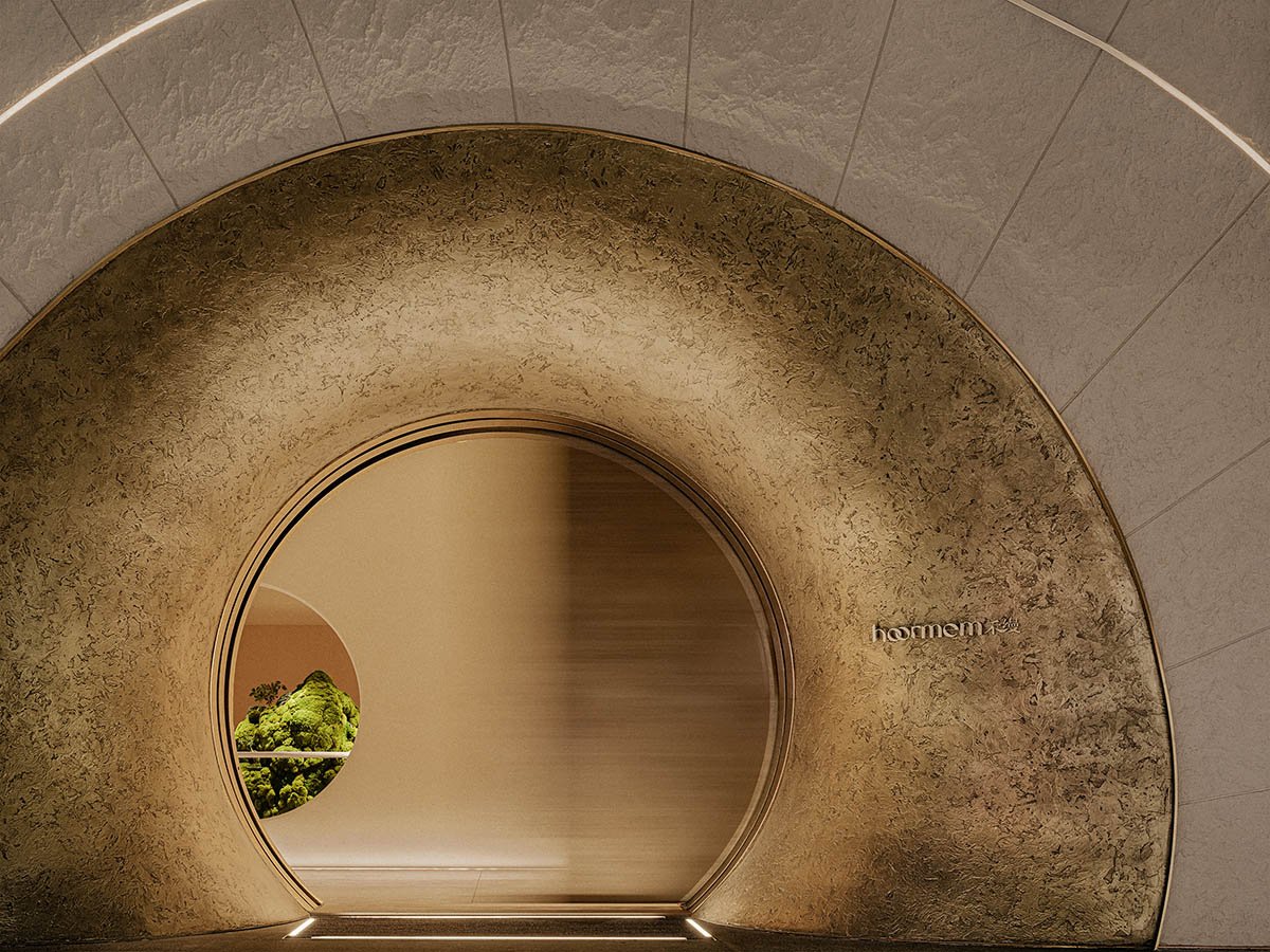 Beauty center interiors by CUN PANDA NANA embrace softness and organic feeling in cave-like space  
