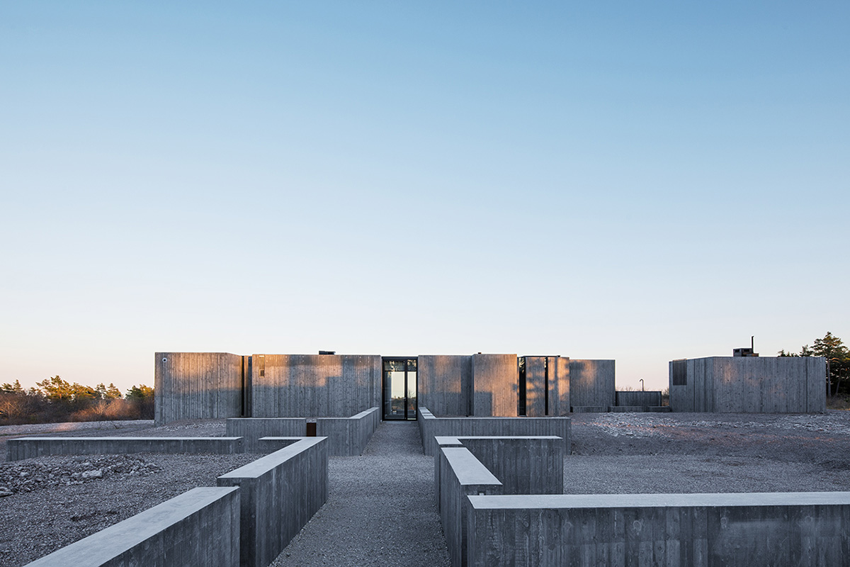 Skils&ouml; Arkitekter transforms old bunker into a private residence with sliced concrete blocks