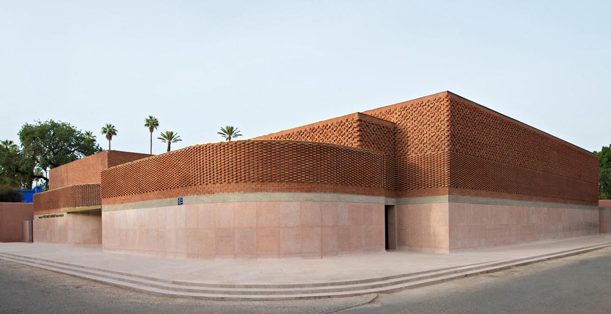 Studio KO completes textured brickwork Yves Saint Laurent Museum in Marrakech