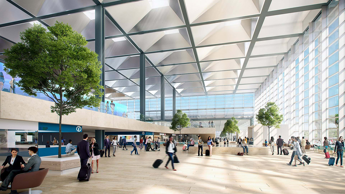Foster + Partners wins competition to extend Marseille Airport with 22-metre-high glazed hall