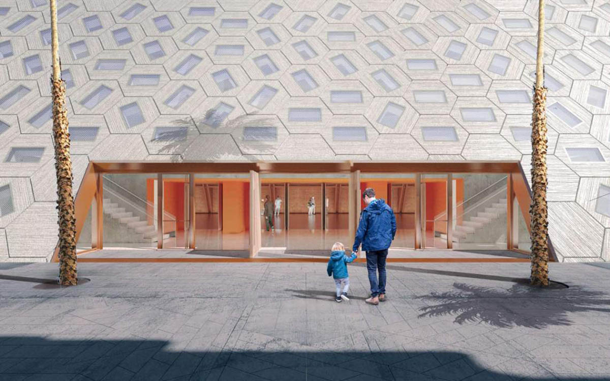 OMA's honeycomb-patterned Audrey Irmas Pavilion set to break ground next month