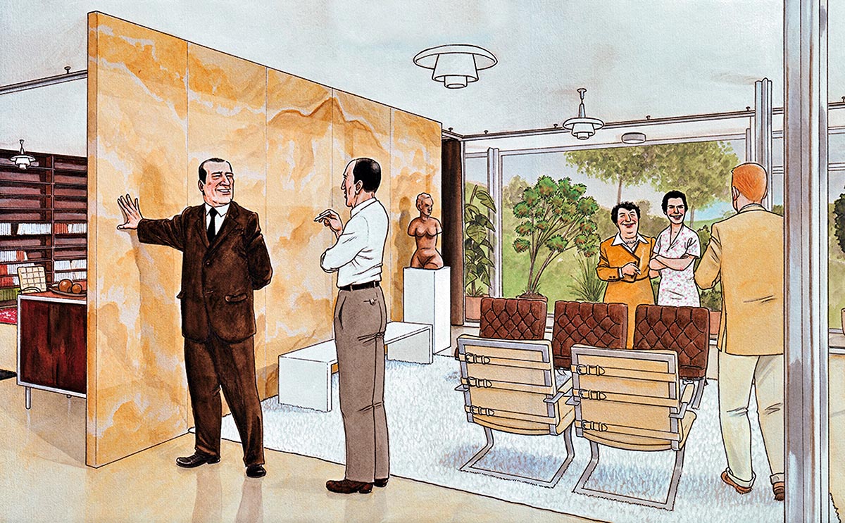 Mies van der Rohe's work and life narrated in graphic novel by Agustín Ferrer Casas