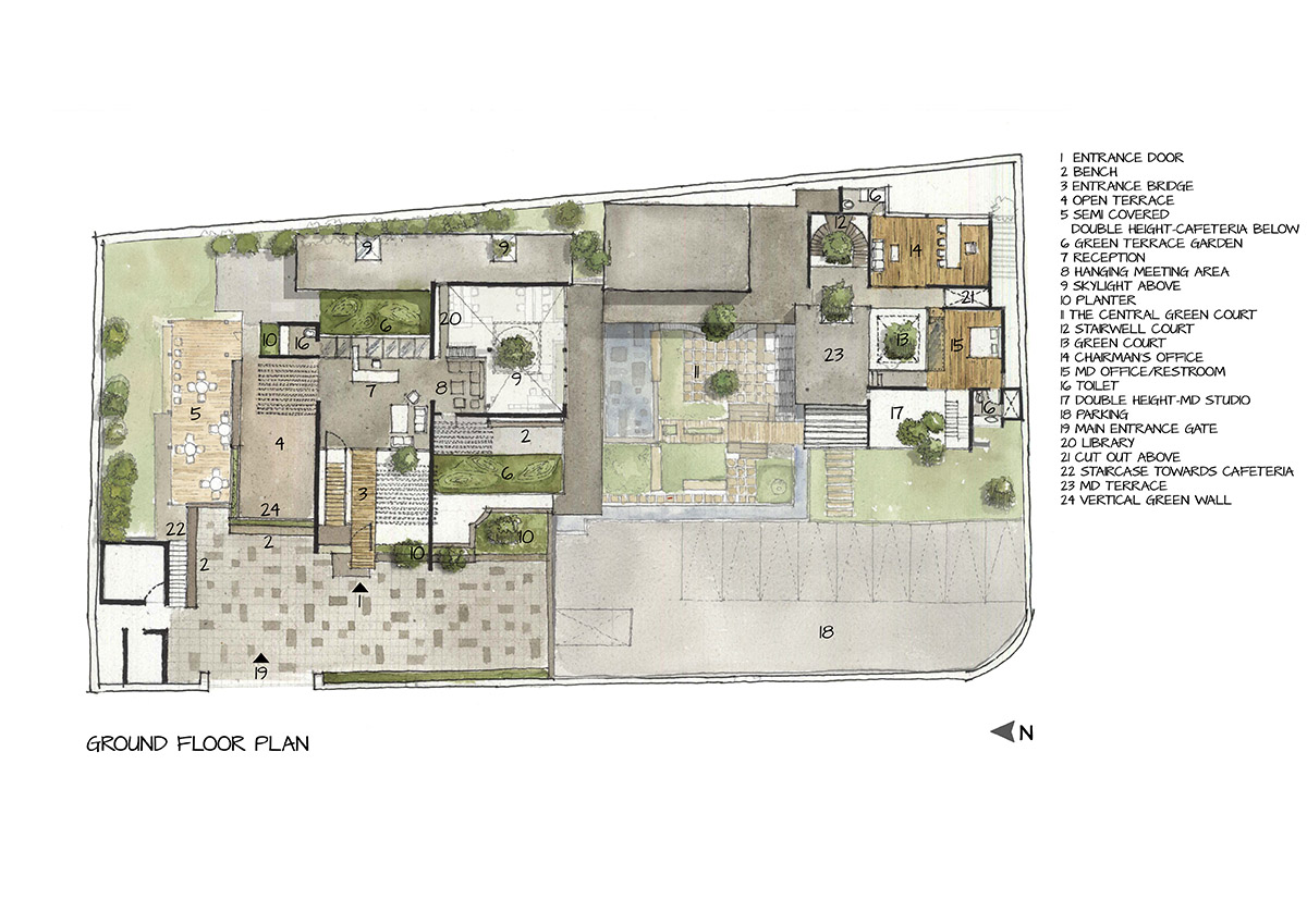 Flyyingseeds studio completes Treehouse Office in New Delhi