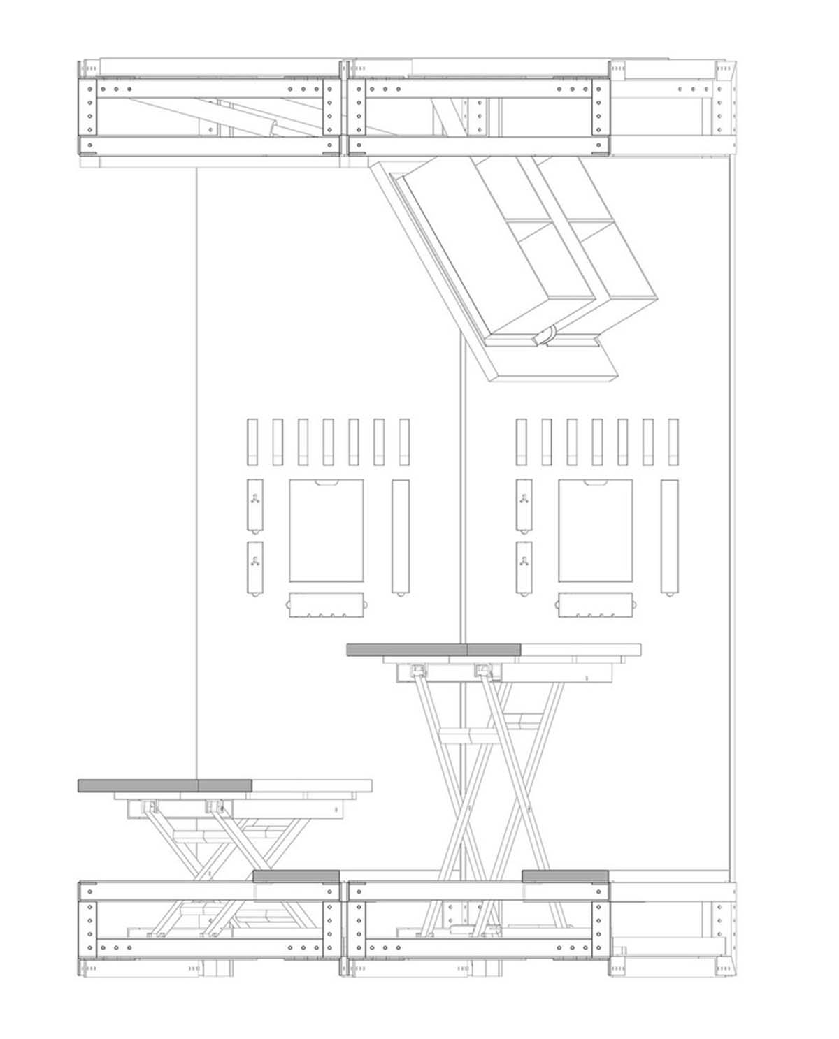 LUO studio designed one module that can adapt to various office spaces in Beijing