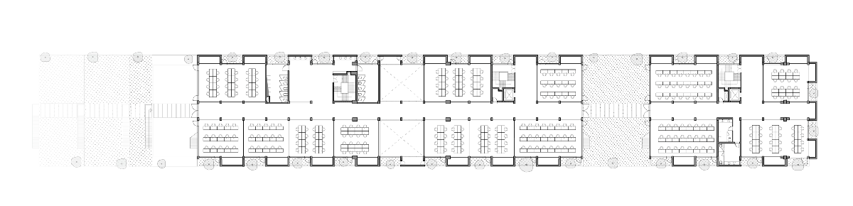VTN Architects brings nature into the checkerboard fa&ccedil;ade of Hanoi university building
