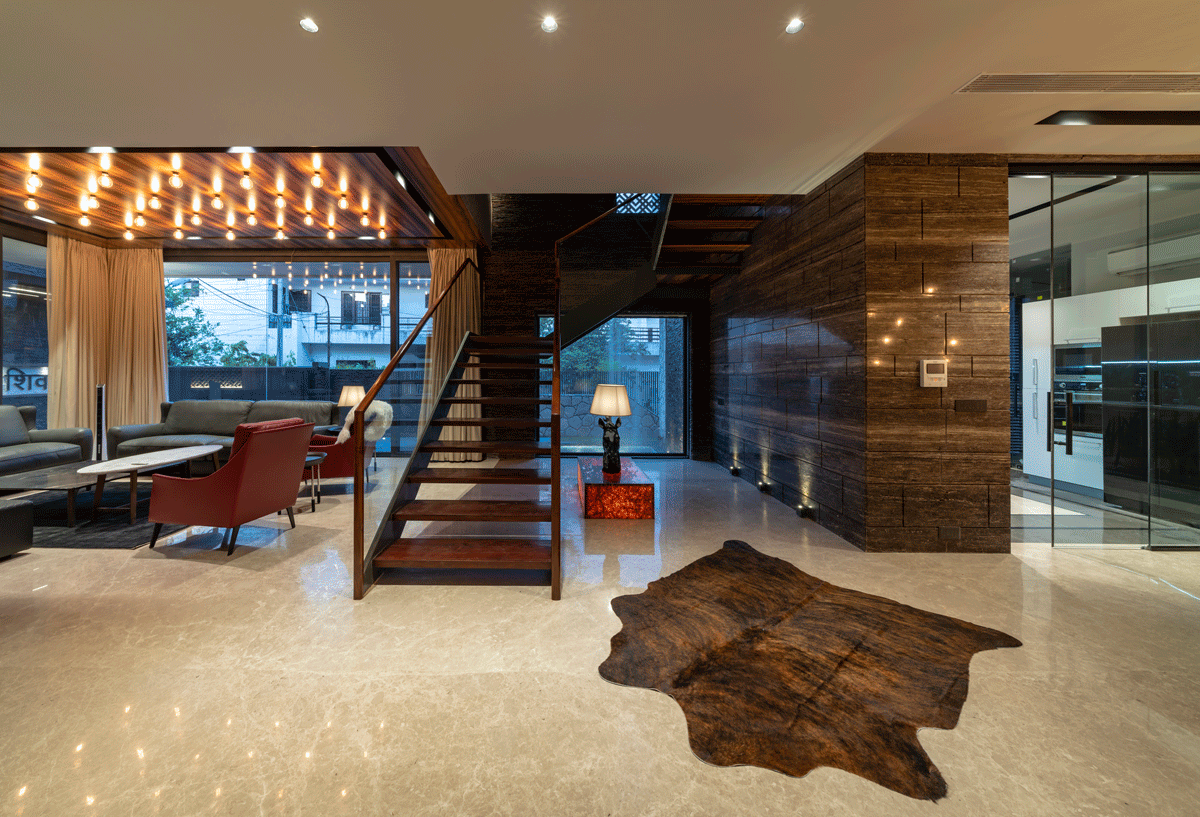 The Waterfall House by Space Race Architects, Jalandhar, India