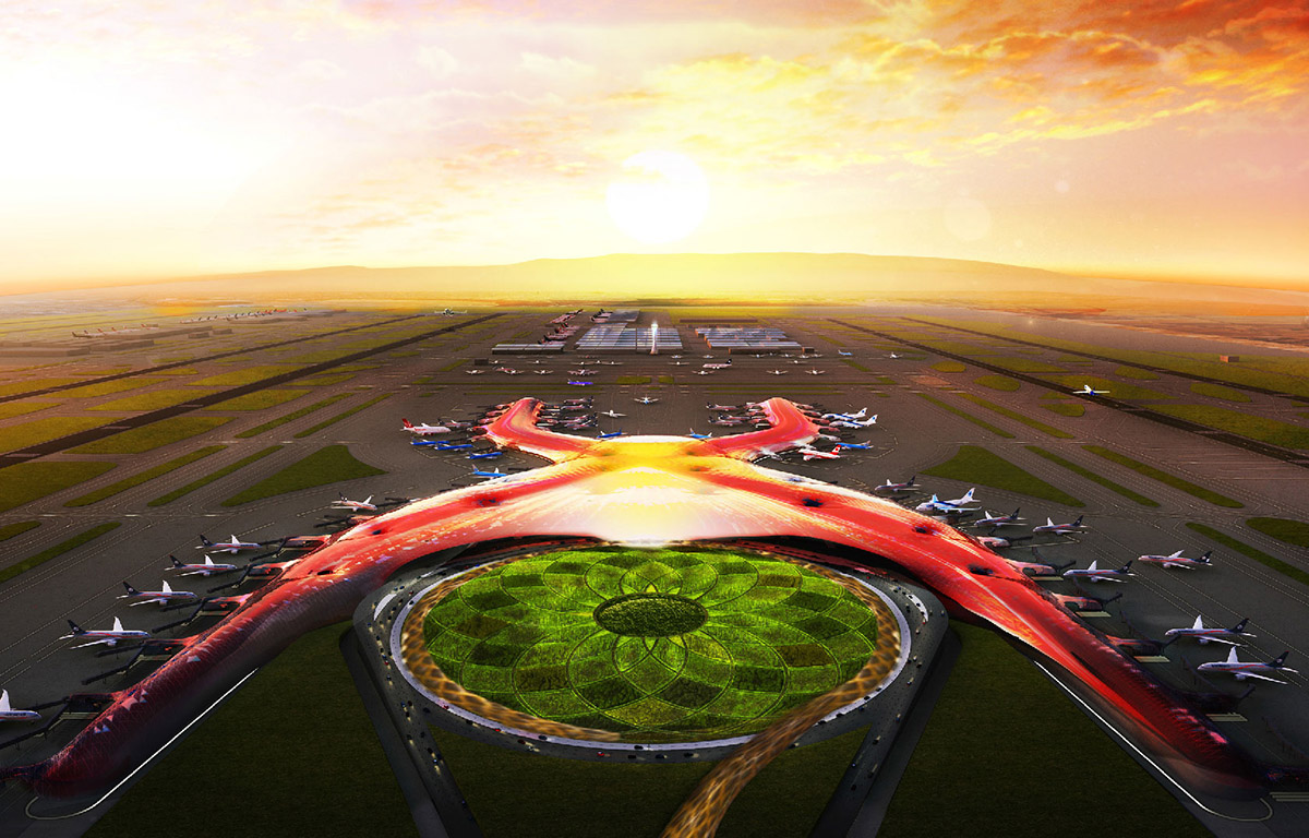 Construction started on Foster+Partners and FR-EE&rsquo;s Mexico City International Airport