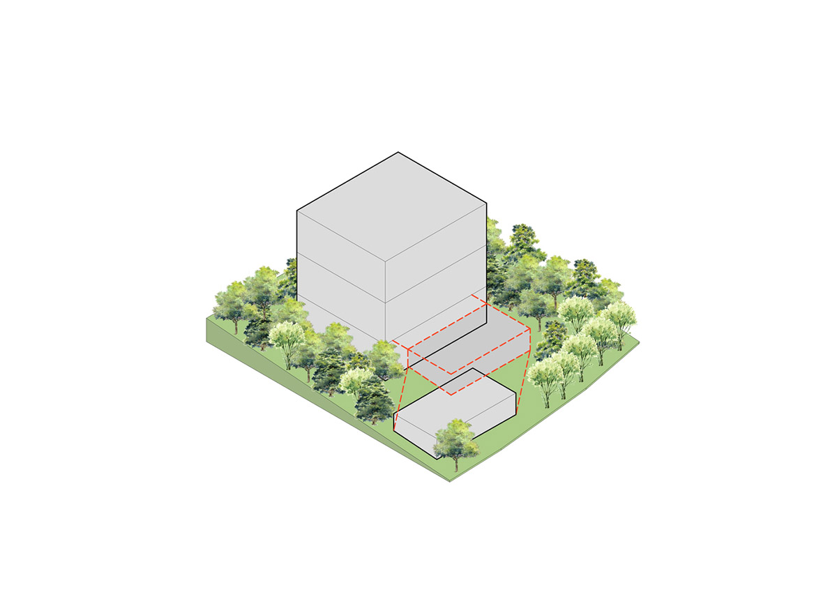 AAd built self-sustainable residence with perforated facade and steel rods in Thailand