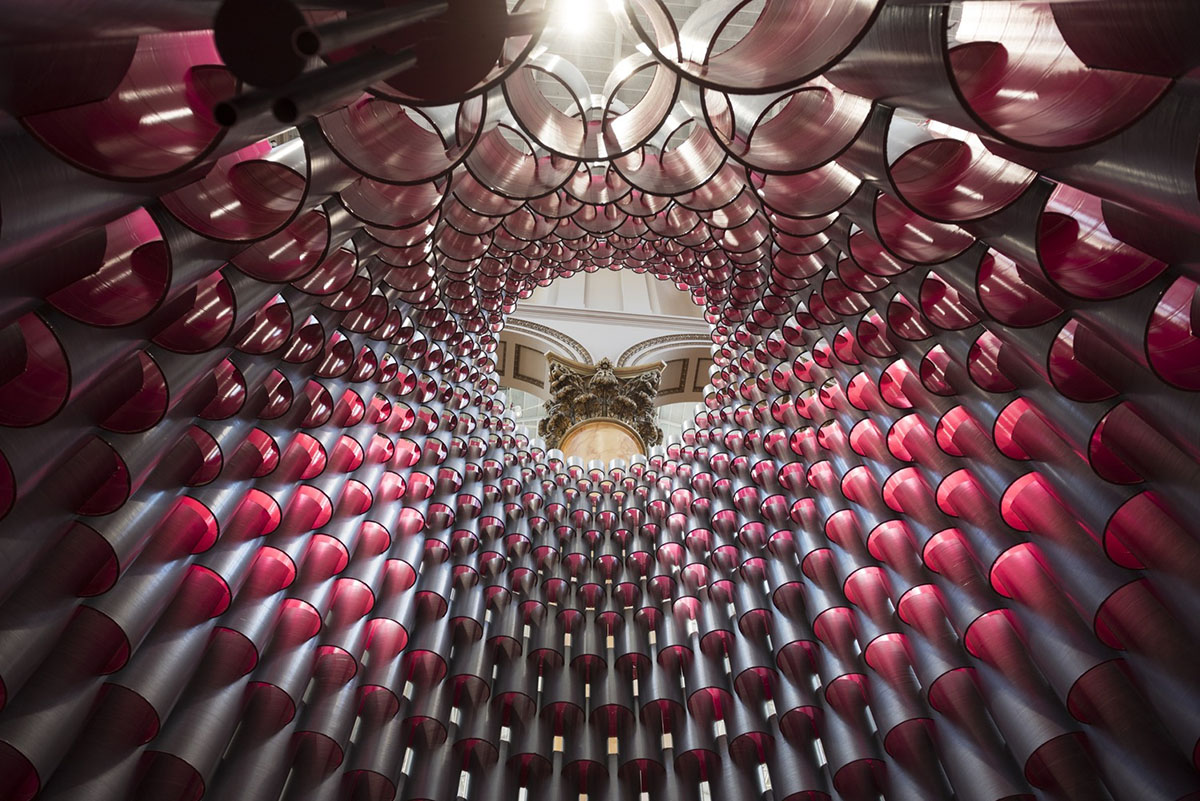 Studio Gang’s pink-domed Hive opens at the National Building Museum