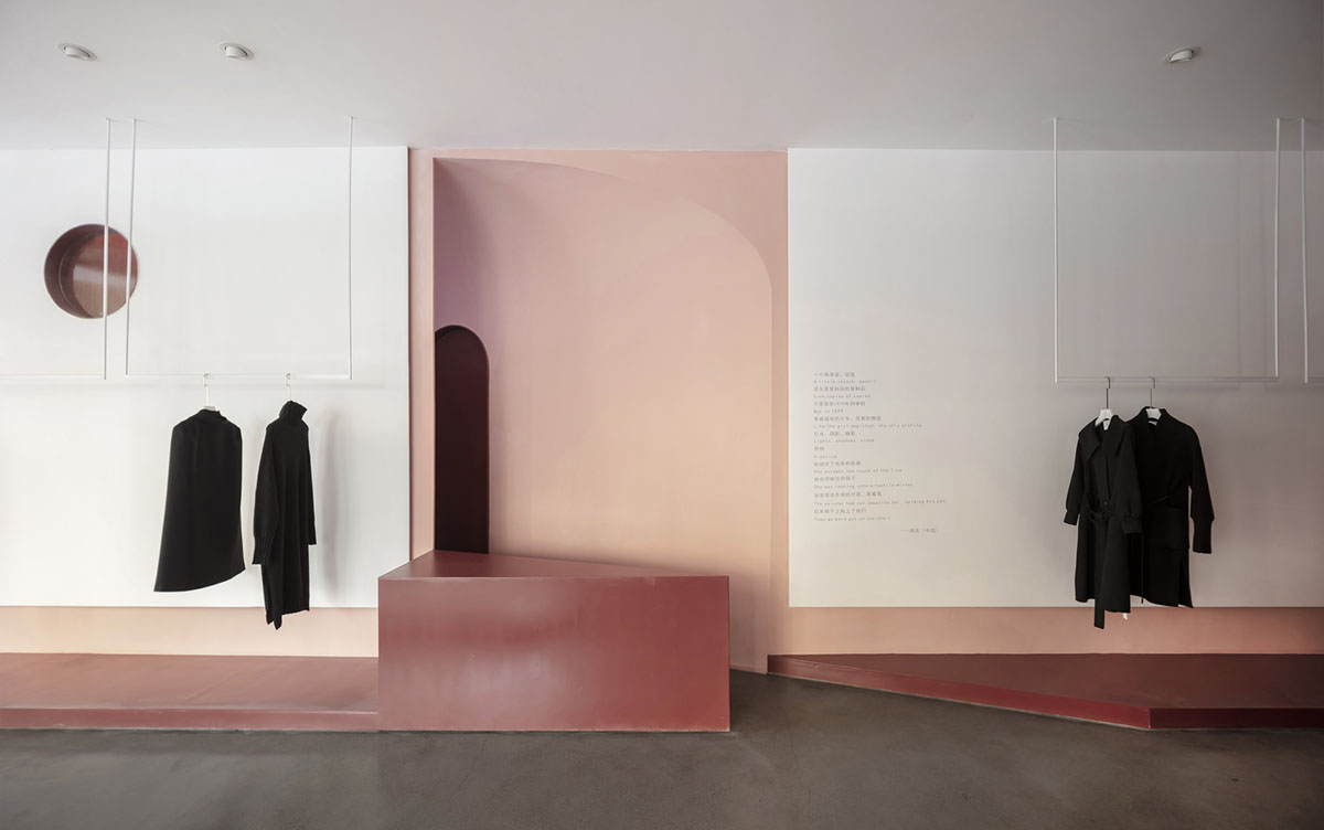 Boundary Space Design creates pinkish and romantic interior for fashion ...