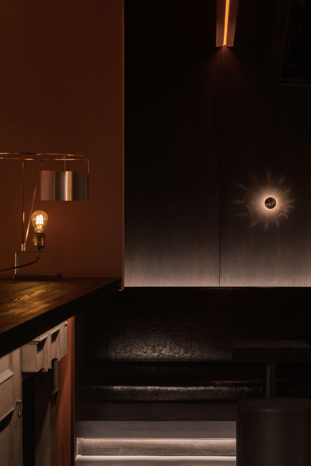 All Design Studio uses bold elements and soft lighting to create Lieben Bar in Shanghai