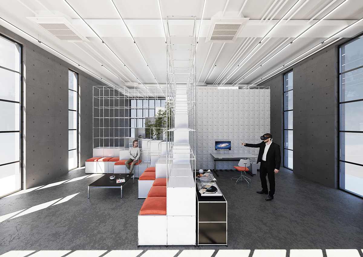 MEAN* designs cross-shaped modular unit to expand work-live scenarios for young professionals