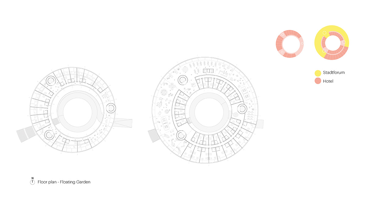 MVRDV unveils masterplan for Ettlinger Tor area which includes a reflective floating garden