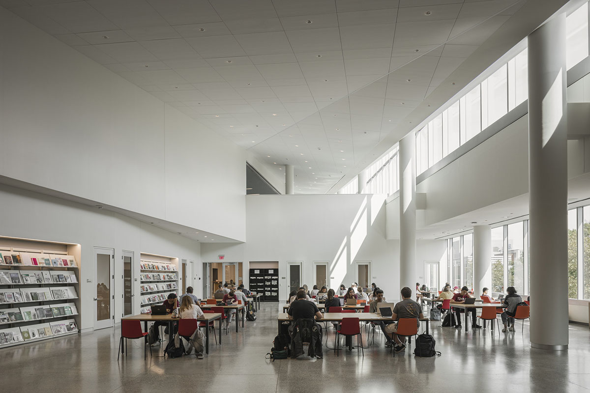 Snøhetta completes the Charles Library with grand wooden arched entrance in Philadelphia