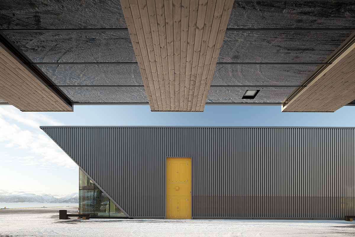 Sn&oslash;hetta completes new fishing facility with colorful volumes in Northern Norway