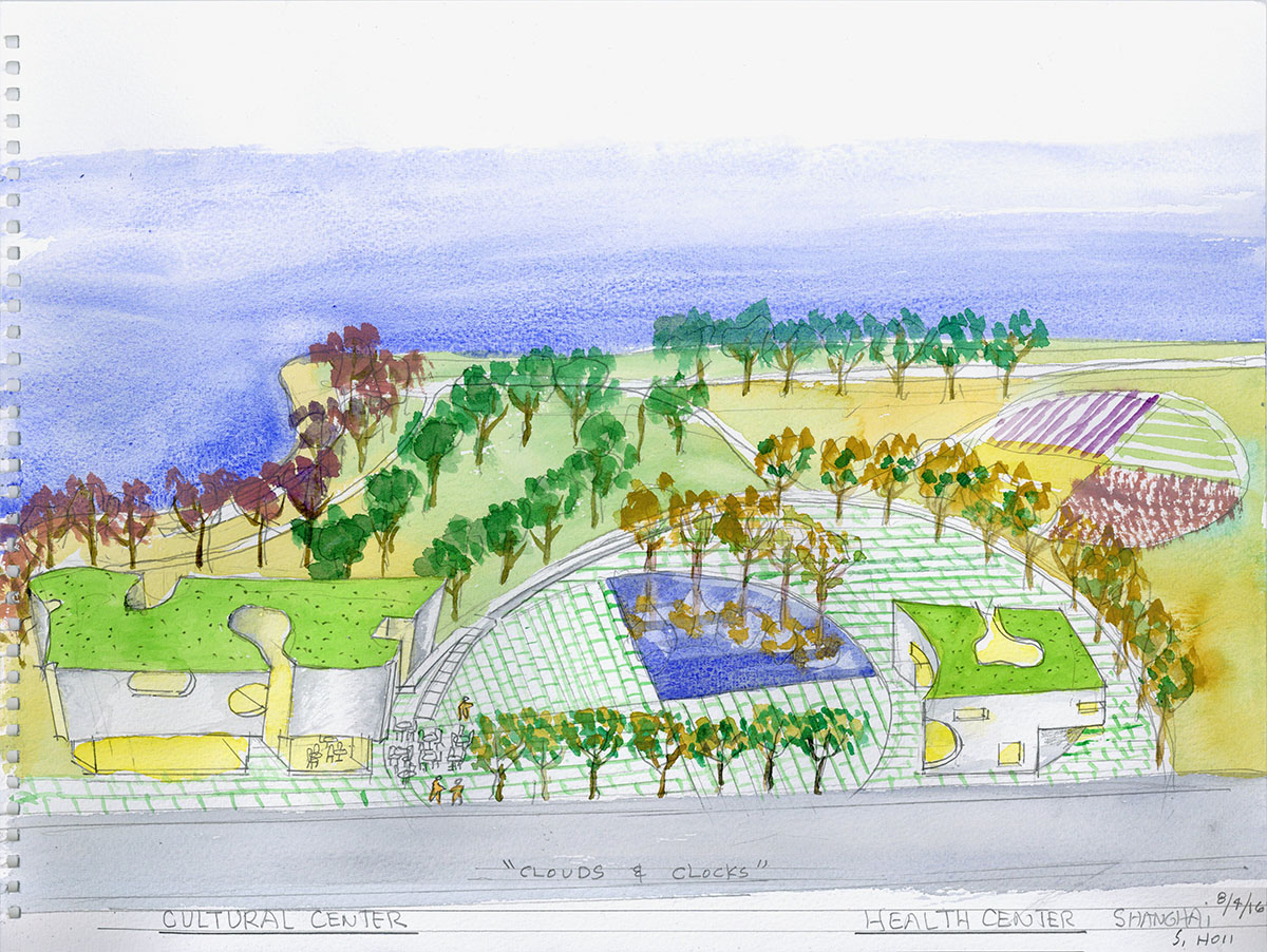 Steven Holl Architects’ Cultural and Health Center made of white porous concrete gets approval