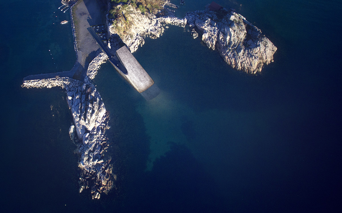 Snøhetta unveils plans for half-sunken rocky underwater restaurant in Norway