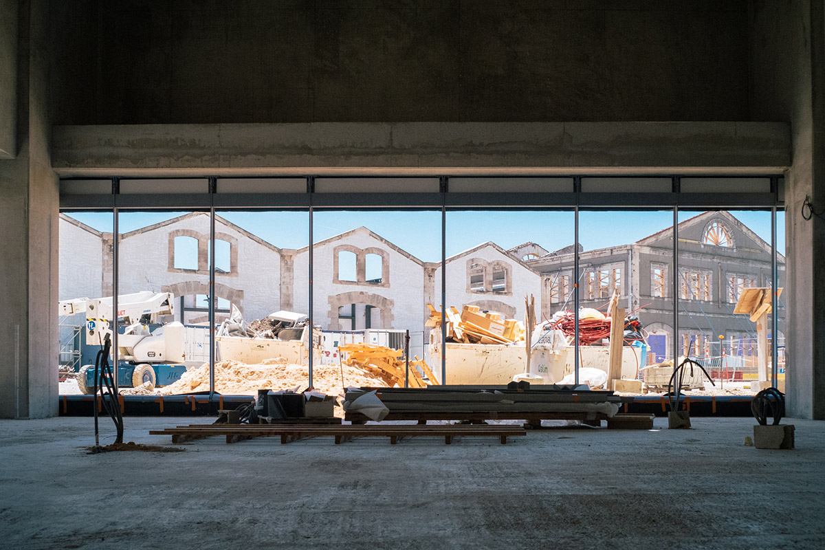 Construction photographs revealed for Frank Gehry’s mountainous stainless steel tower at LUMA Arles