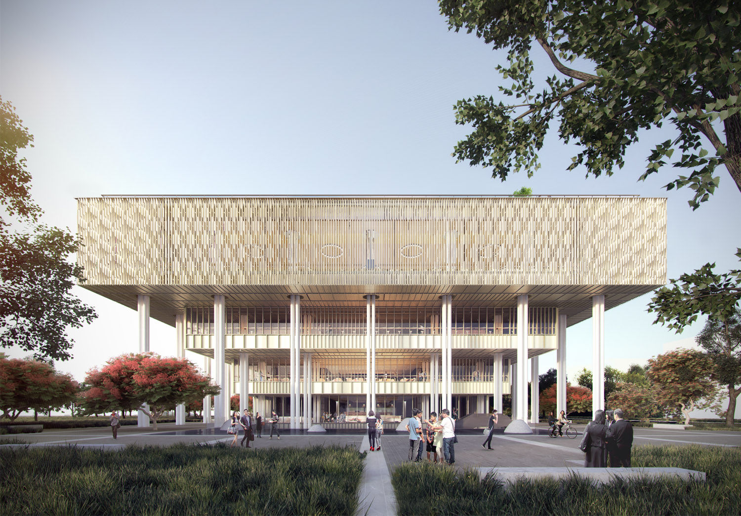 Mecanoo&rsquo;s cascading Tainan Public Library breaks ground in Taiwan