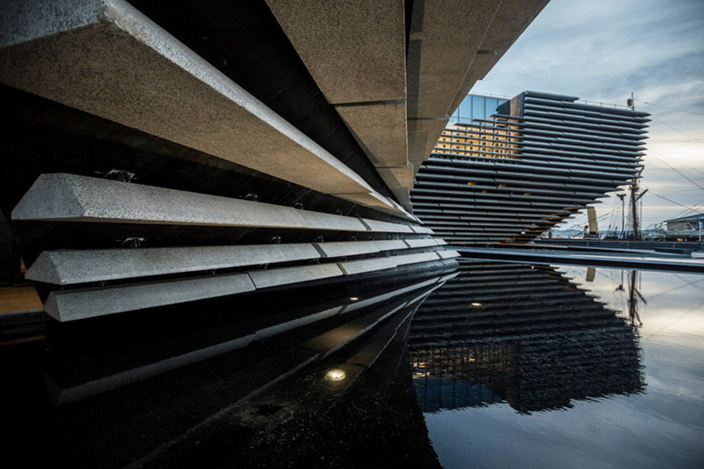 Kengo Kuma's Scotland's cliff-inspired V&A Dundee Museum is nearing completion