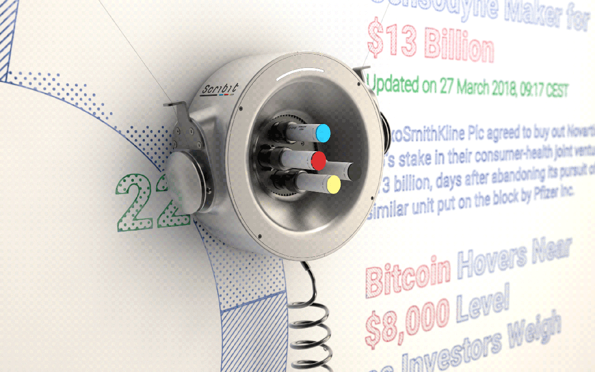 Carlo Ratti Associati designed intelligent writing robot that turns your wall into a wonderwall