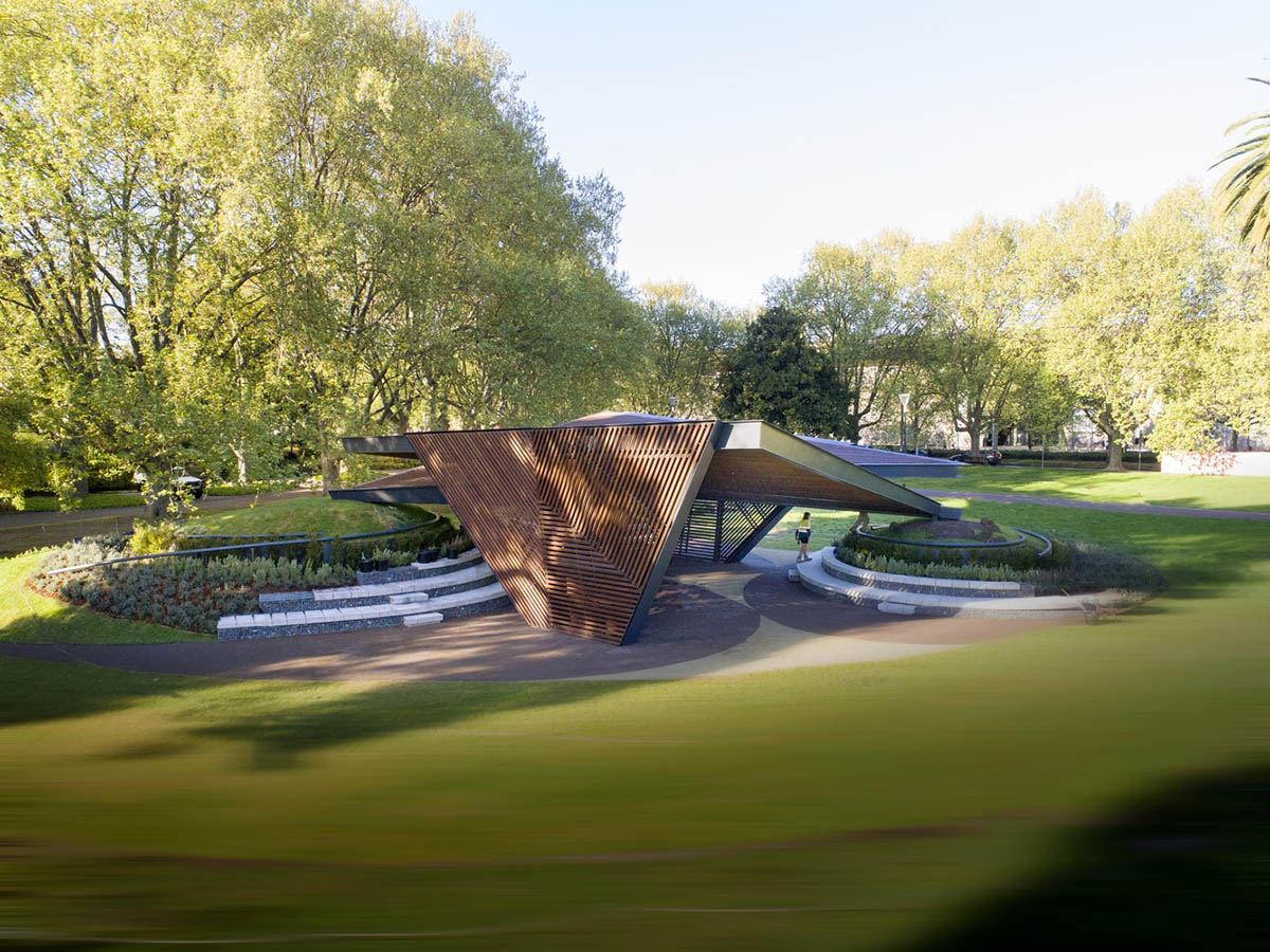 Carme Pinós' 2018 MPavilion opens in Melbourne