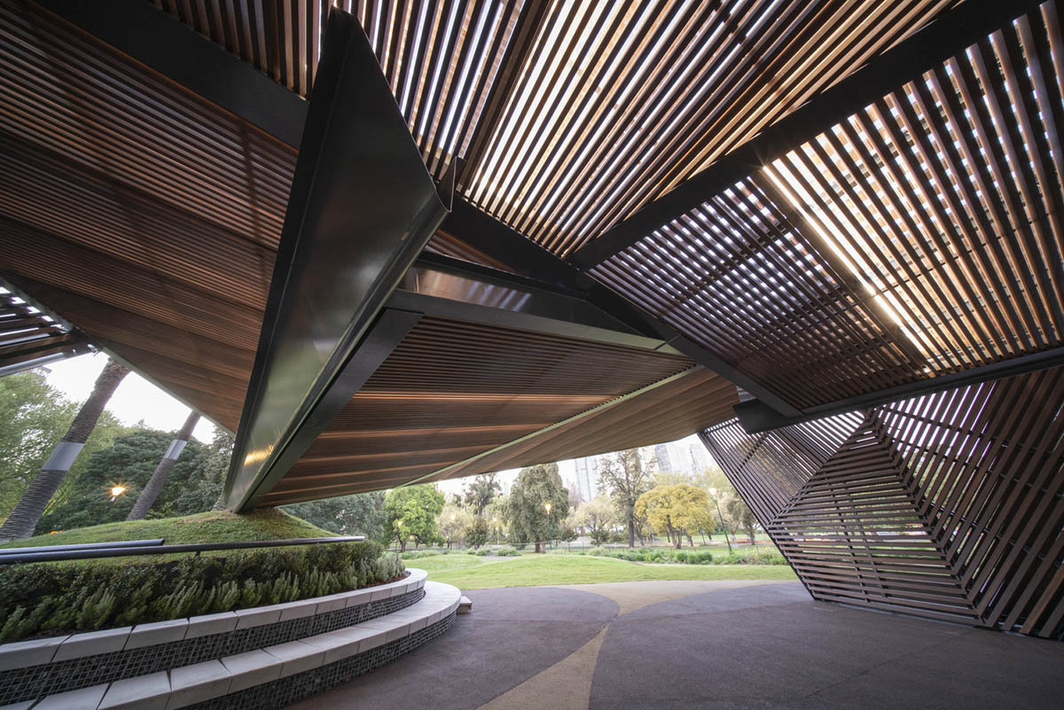 Carme Pinós' 2018 MPavilion opens in Melbourne