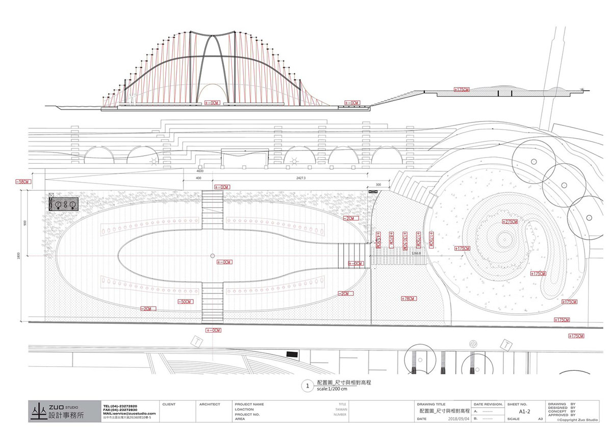 ZUO Studio uses all bamboo species of Taiwan for this seed-looking pavilion in Taichung City