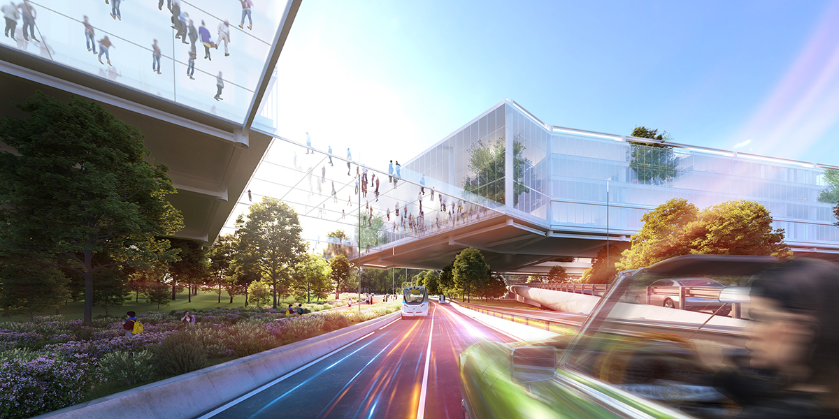 Carlo Ratti Associati envisions Paris' highways for the future of autonomous mobility in 2050