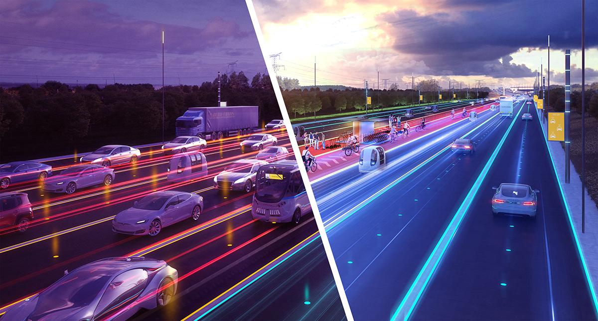 Carlo Ratti Associati envisions Paris' highways for the future of autonomous mobility in 2050