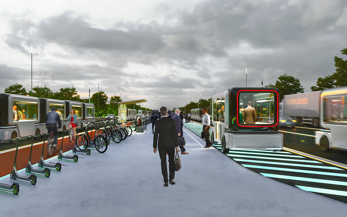 Carlo Ratti Associati envisions Paris' highways for the future of autonomous mobility in 2050