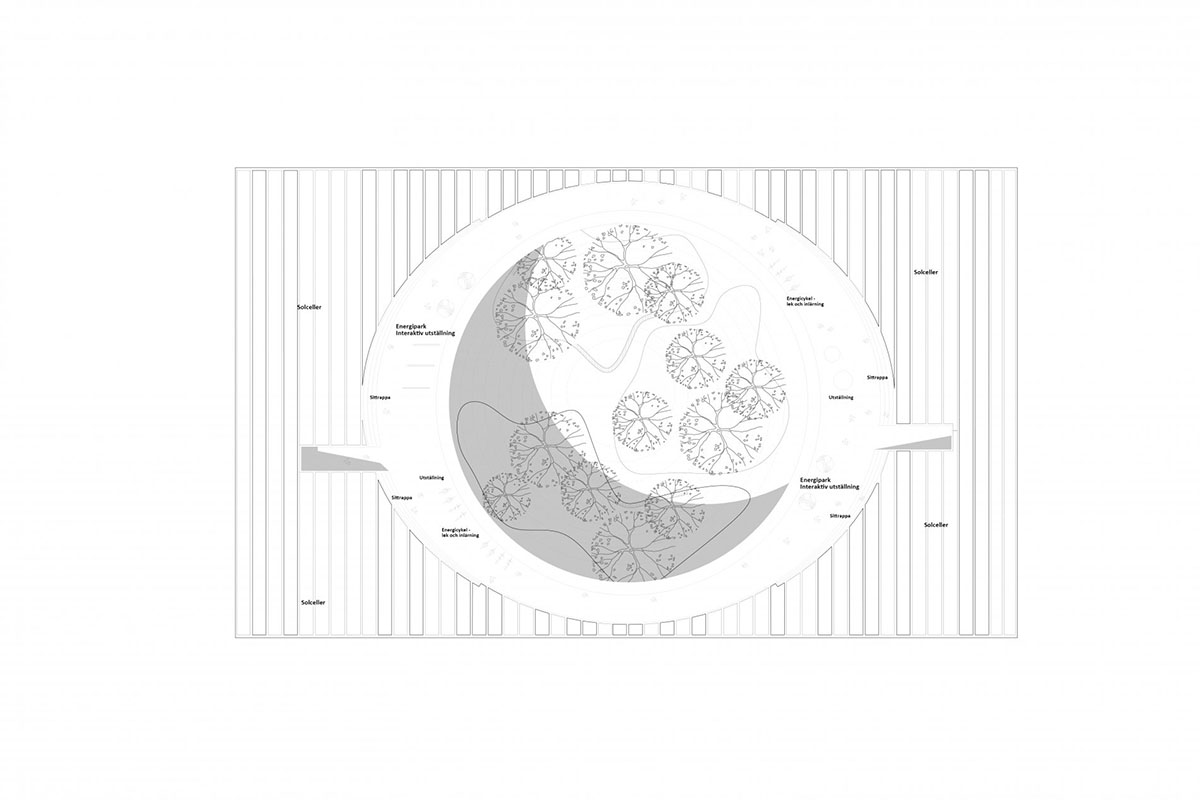 COBE wins competition to design Science Center with solar-celled and concave roof in Sweden