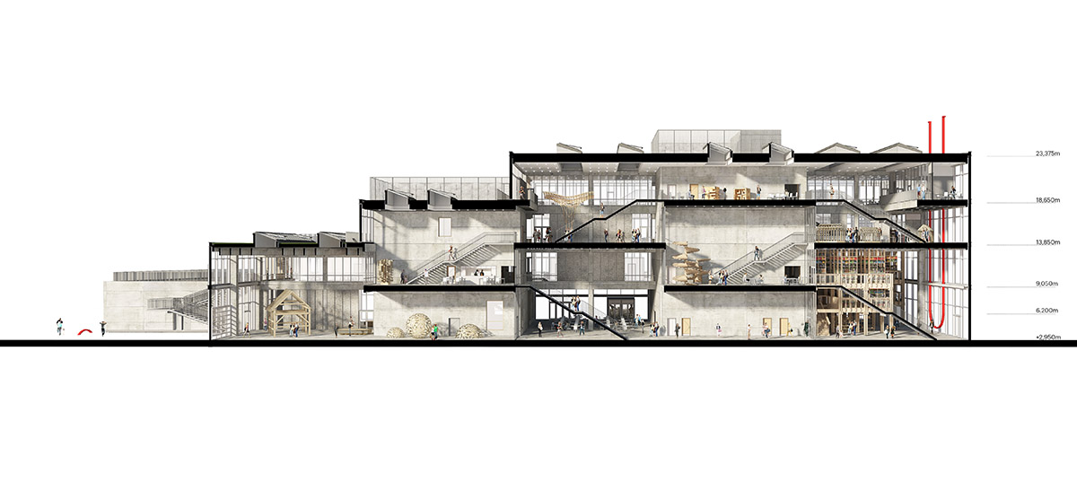 ADEPT completes industrial-looking new Aarhus School of Architecture in Denmark