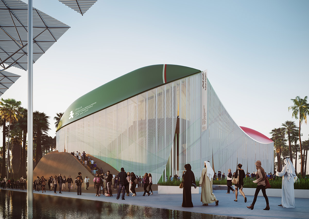 CRA's Italian Pavilion for Expo 2020 explores recycling, circularity, reconfigurable architecture