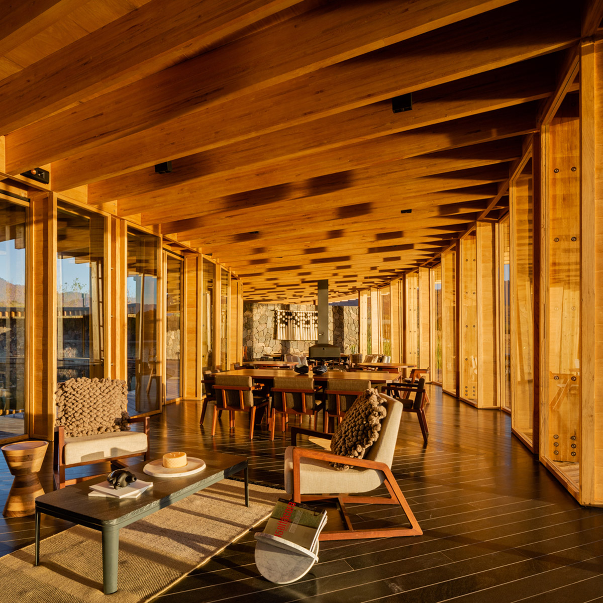 Circular clubhouse by Sordo Madaleno Arquitectos is nestled on the edge of lake in Valle de Bravo